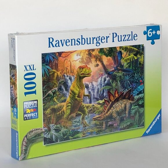 New sealed Ravensburger 100XXL Puzzle-Dinosaur Oasis - Picture 11 of 15